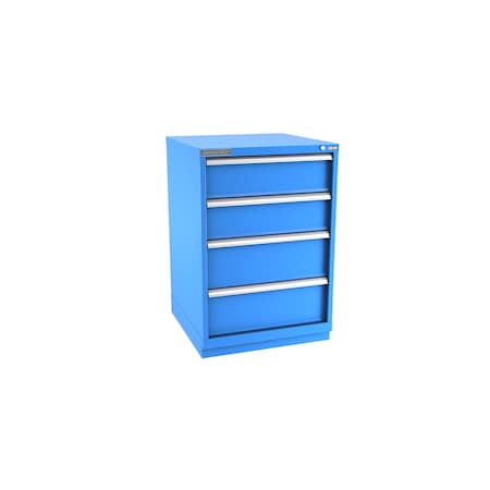 Champion Tool Storage Modular Drawer Cabinet, 4 Drawer, Blue, Steel, 28 in W x 28-1/2 in D x 41-3/4 in H S18000401ILCFTB-BB